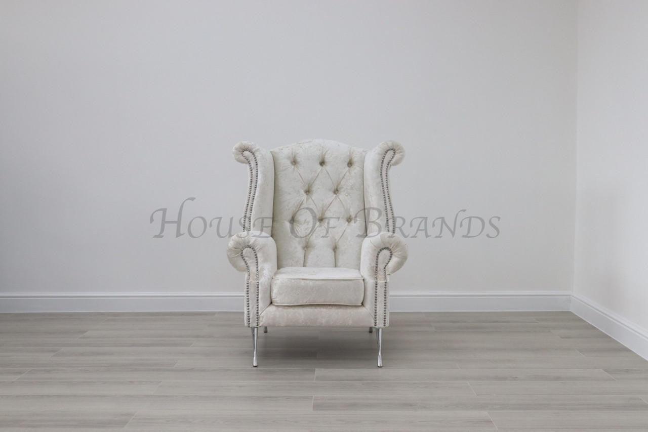 House Of Brands Queen Anne Velvet Chair