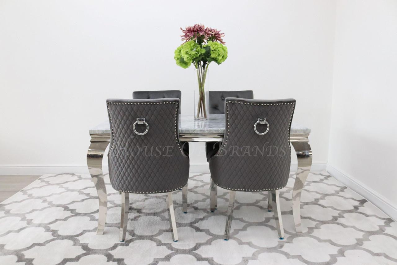 House Of Brands 1.5m Rome and 4 Oslo Chairs