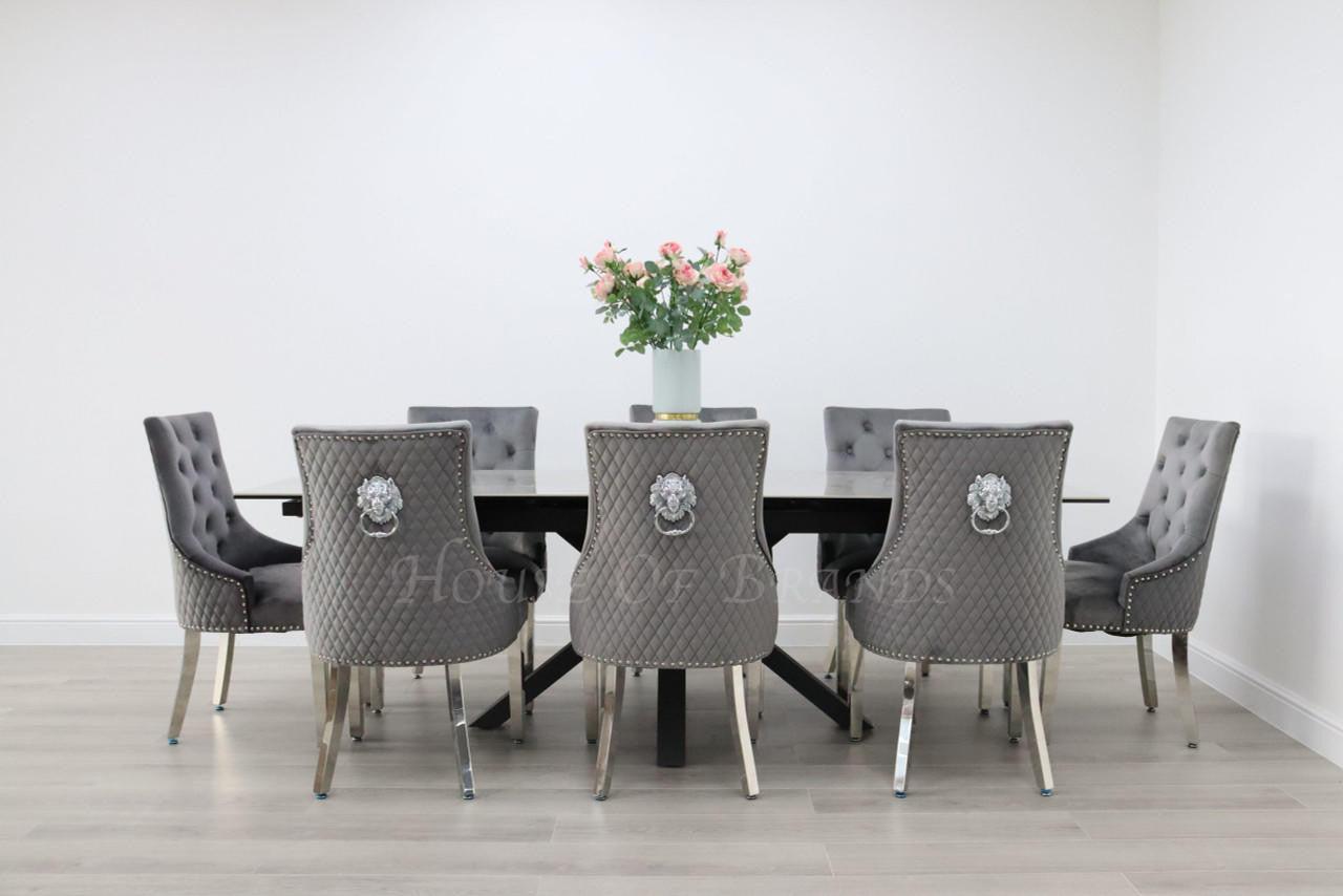 House Of Brands Palermo Table and 8 Madrid Chairs