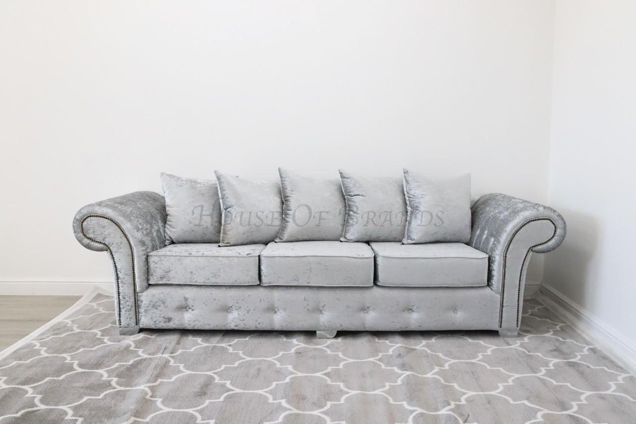 House Of Brands Bella Shimmer Velvet Sofa