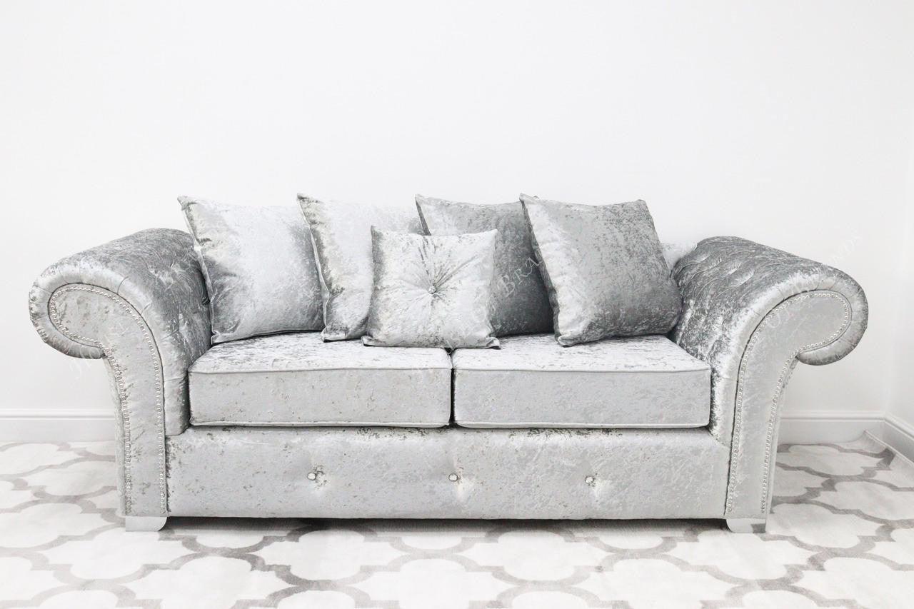 House Of Brands Bella Shimmer Velvet Sofa