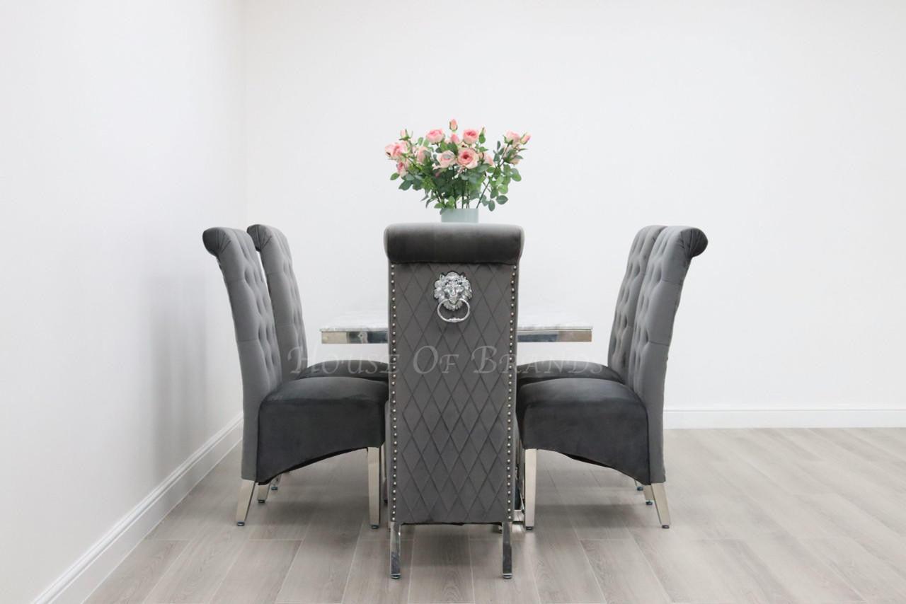 House Of Brands Amalfi Table and 6 Leon Chairs