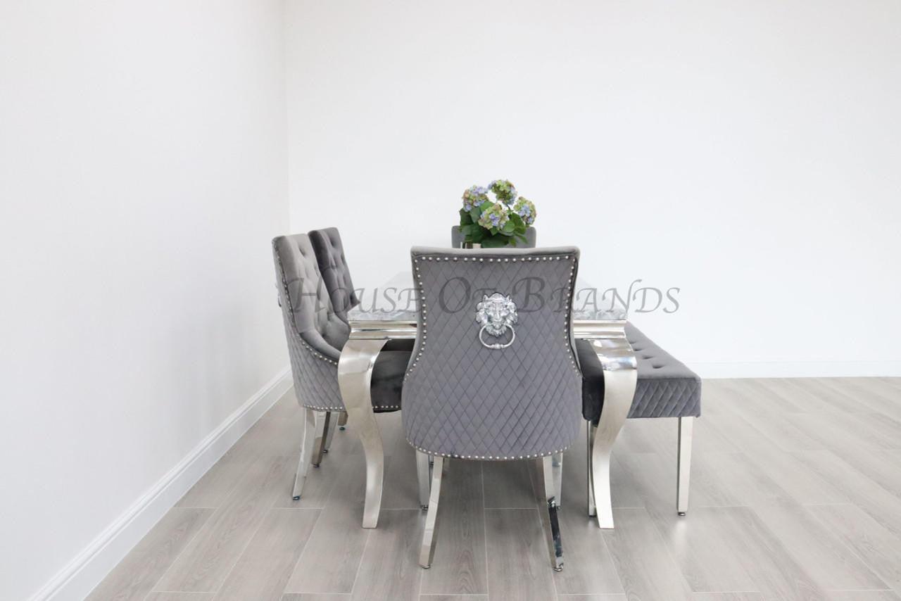 House Of Brands 1.8m Rome and 4 Madrid Chairs And A Madrid Bench