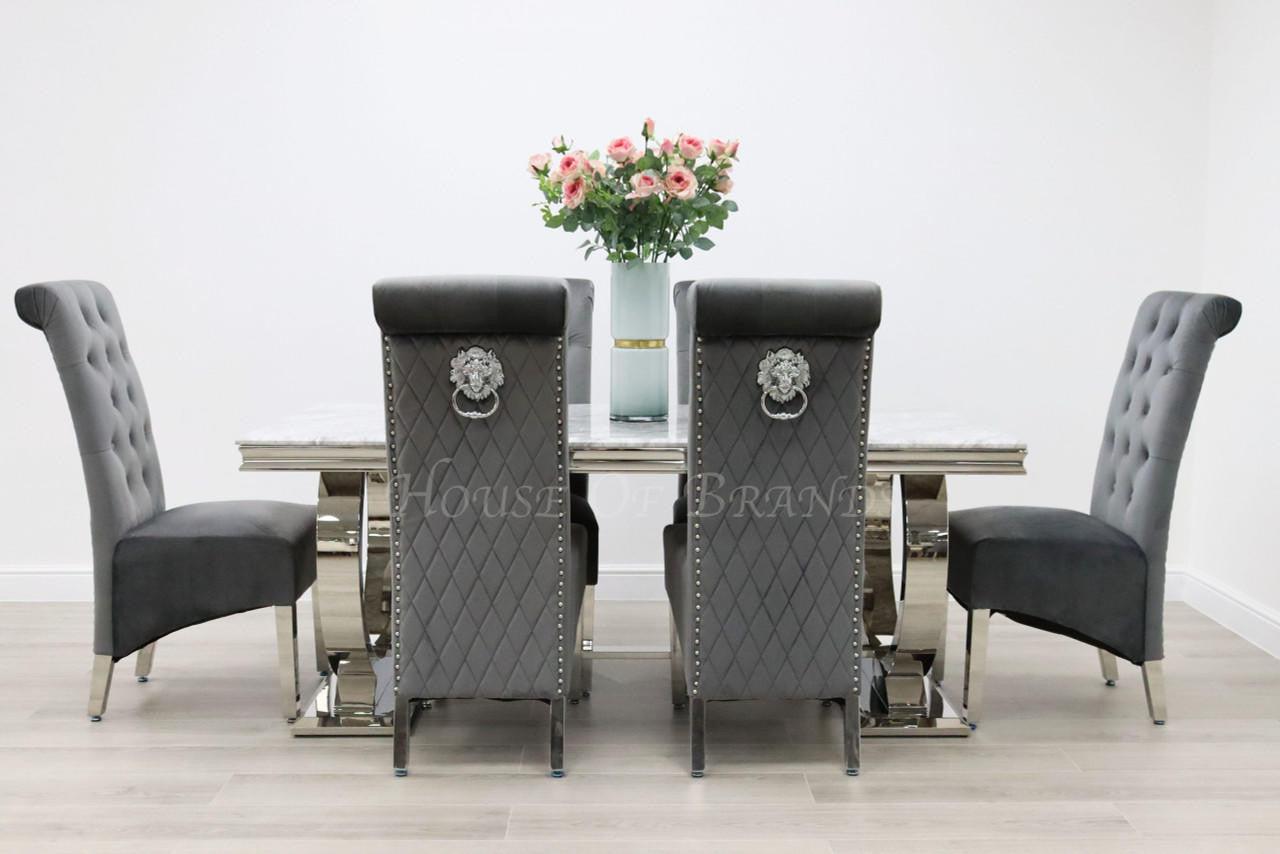 House Of Brands Venice Table and 6 Leon Chairs