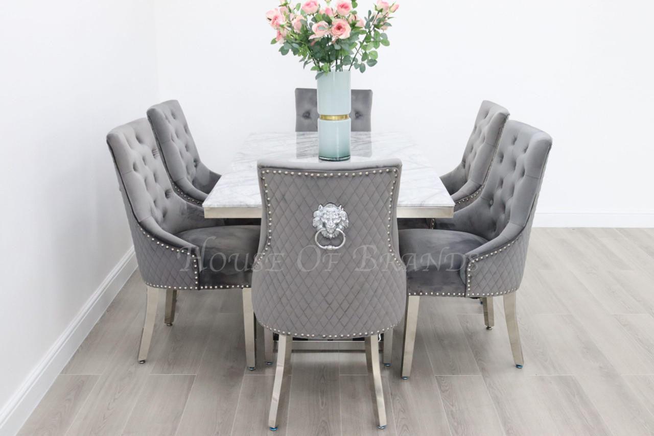 House Of Brands Amalfi Table and 6 Madrid Chairs
