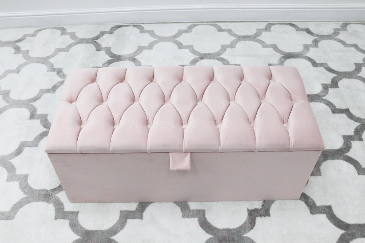 House Of Brands Tufted Ottoman Box