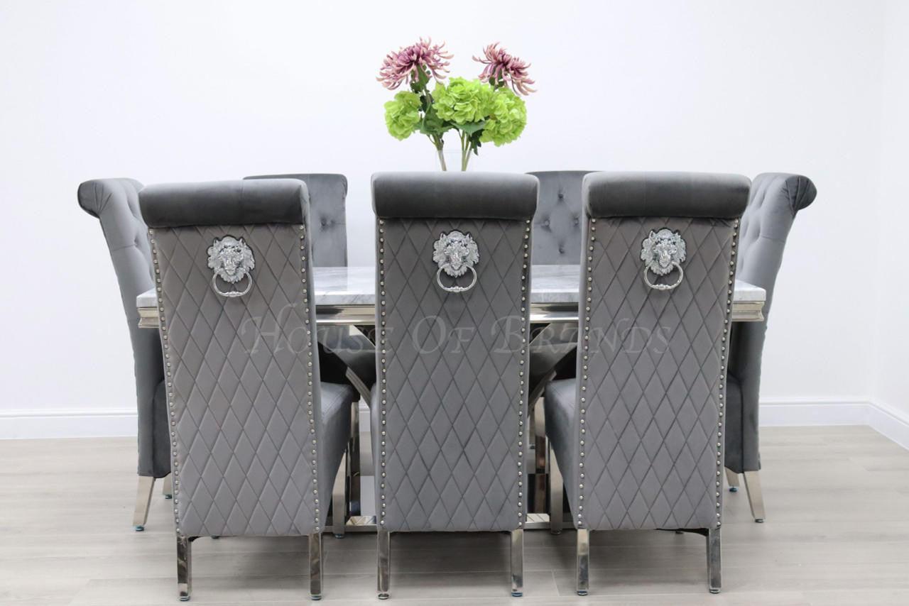 House Of Brands Sicily Table andamp; 8 Leon Chairs