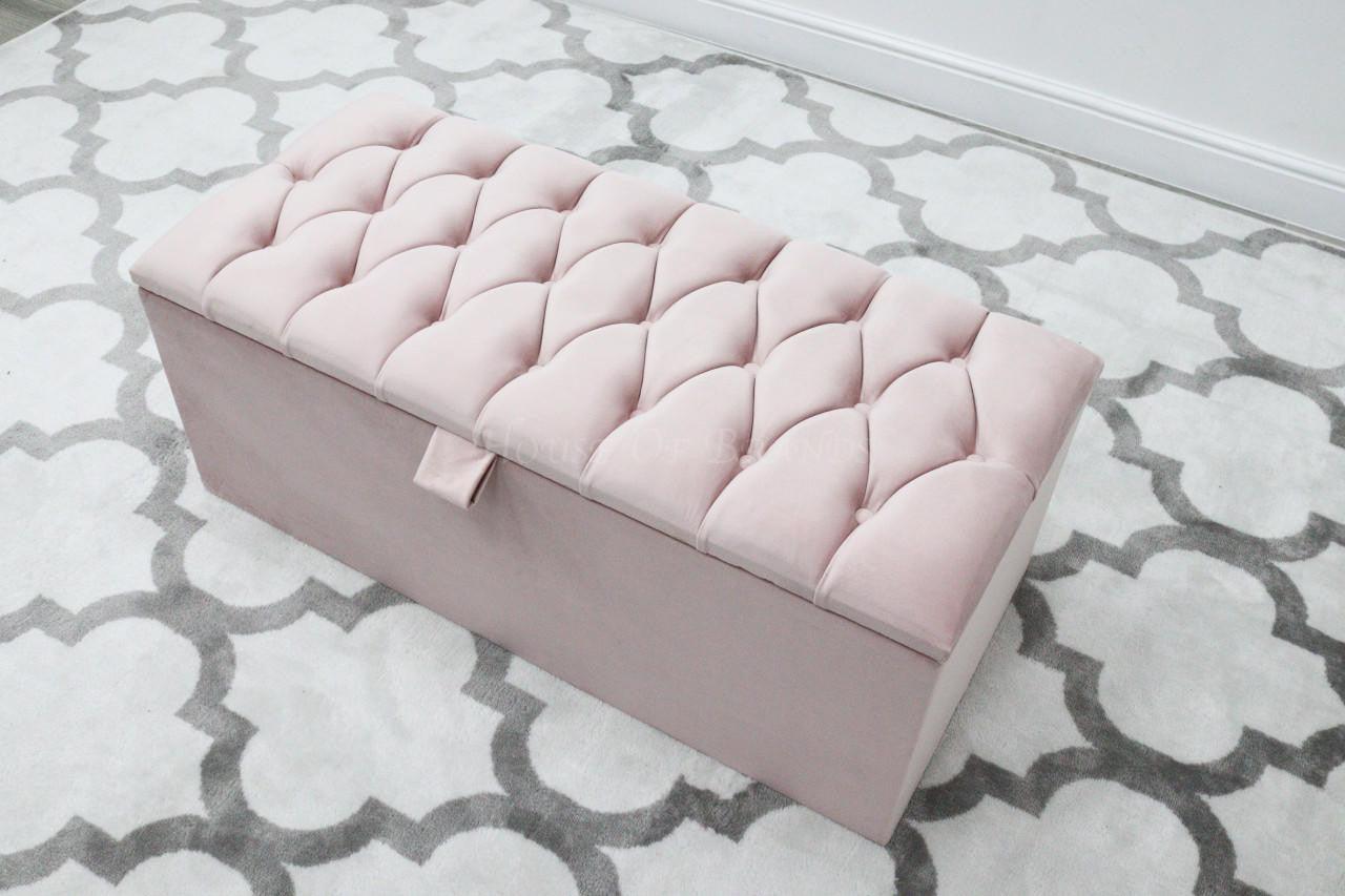House Of Brands Tufted Ottoman Box