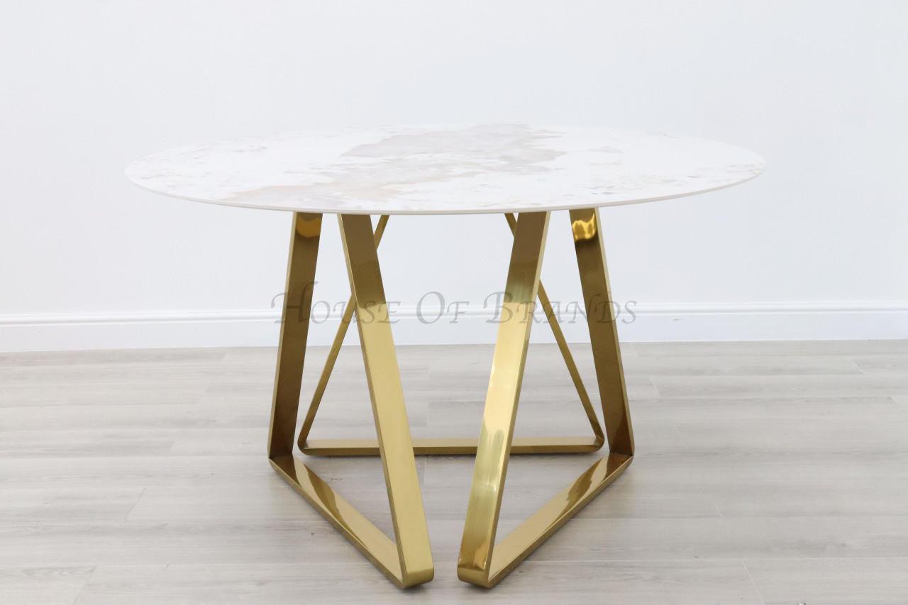 House Of Brands 1.3m Round Nova Dining Table