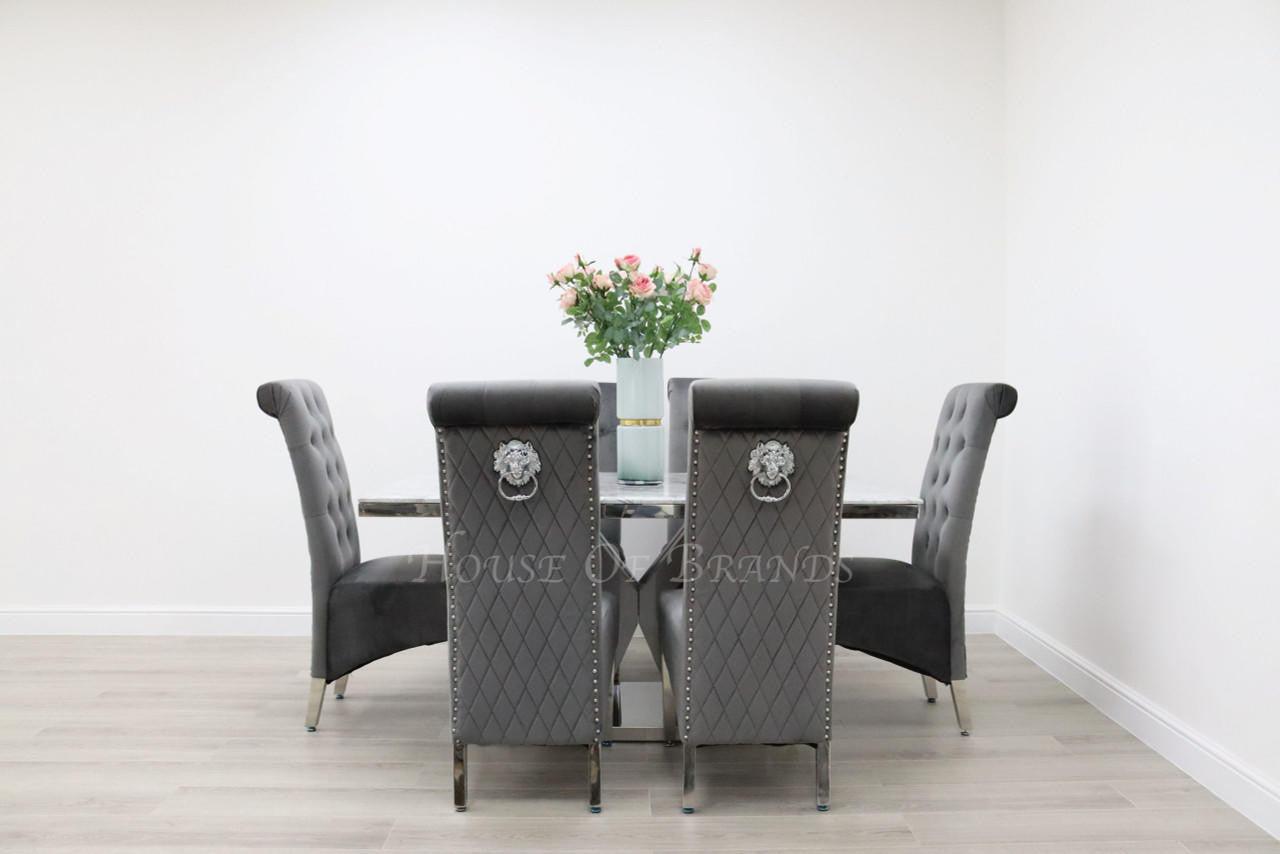 House Of Brands Amalfi Table and 6 Leon Chairs