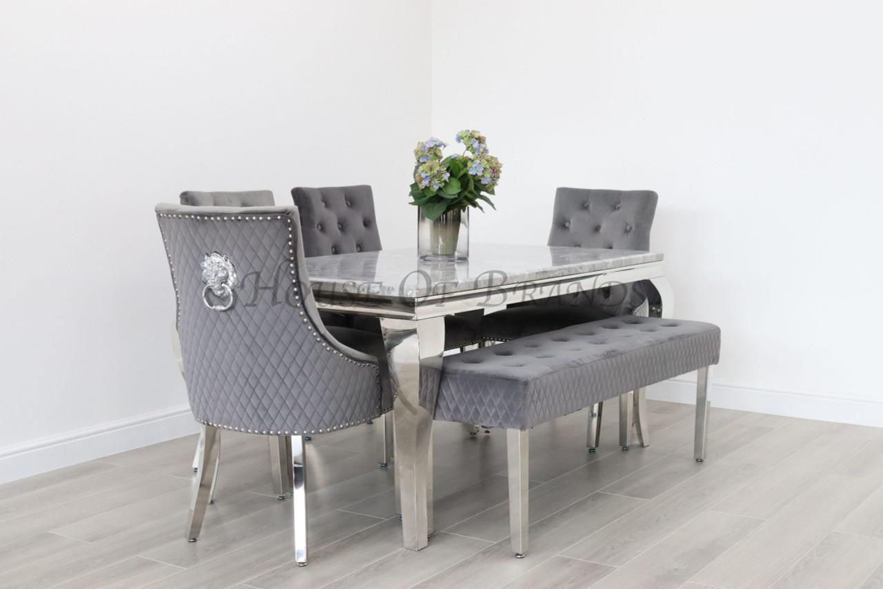 House Of Brands 1.8m Rome and 4 Madrid Chairs And A Madrid Bench