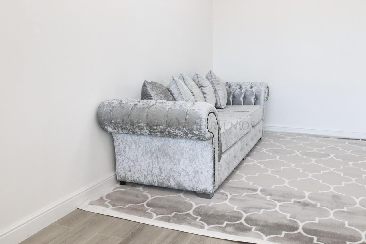 House Of Brands Bella Shimmer Velvet Sofa