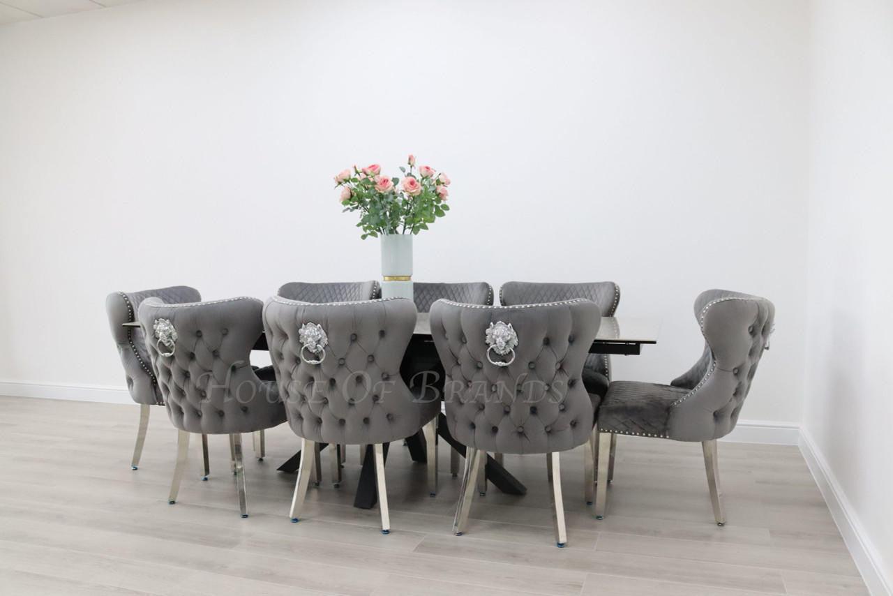 House Of Brands Palermo Table and 8 Valencia Chairs