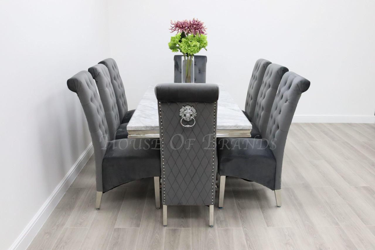 House Of Brands Sicily Table andamp; 8 Leon Chairs