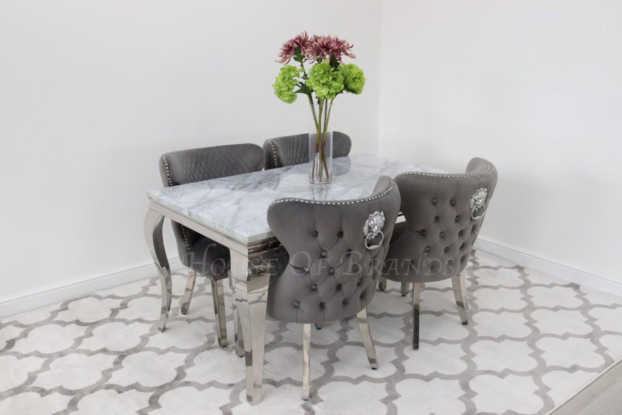 House Of Brands 1.5m Rome and 4 Valencia Chairs