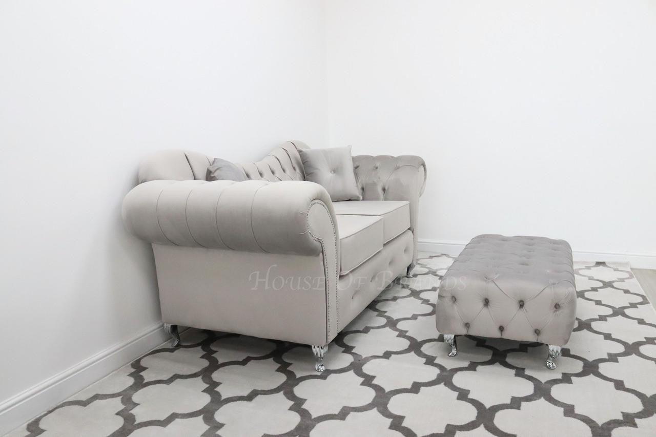 House Of Brands Estelle Cushion Seat Velvet Sofa