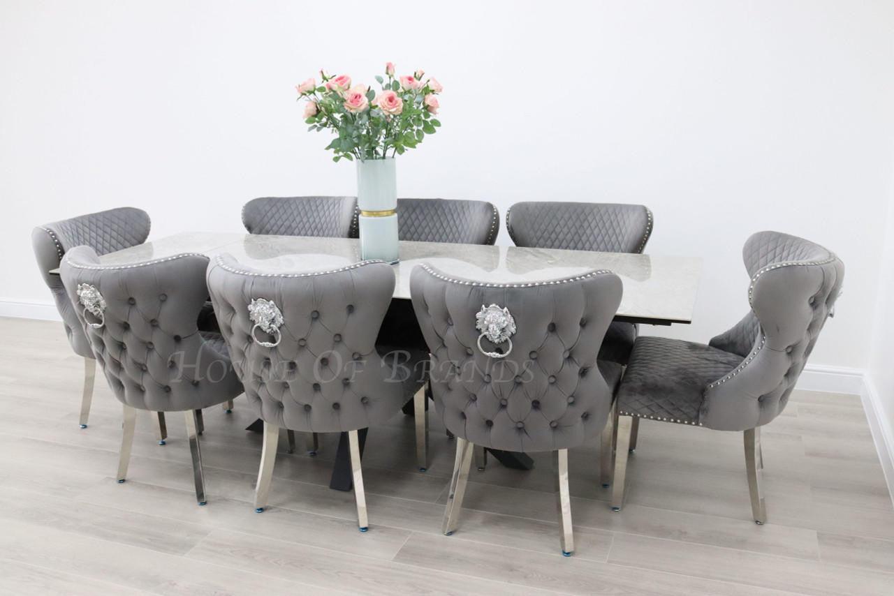 House Of Brands Palermo Table and 8 Valencia Chairs