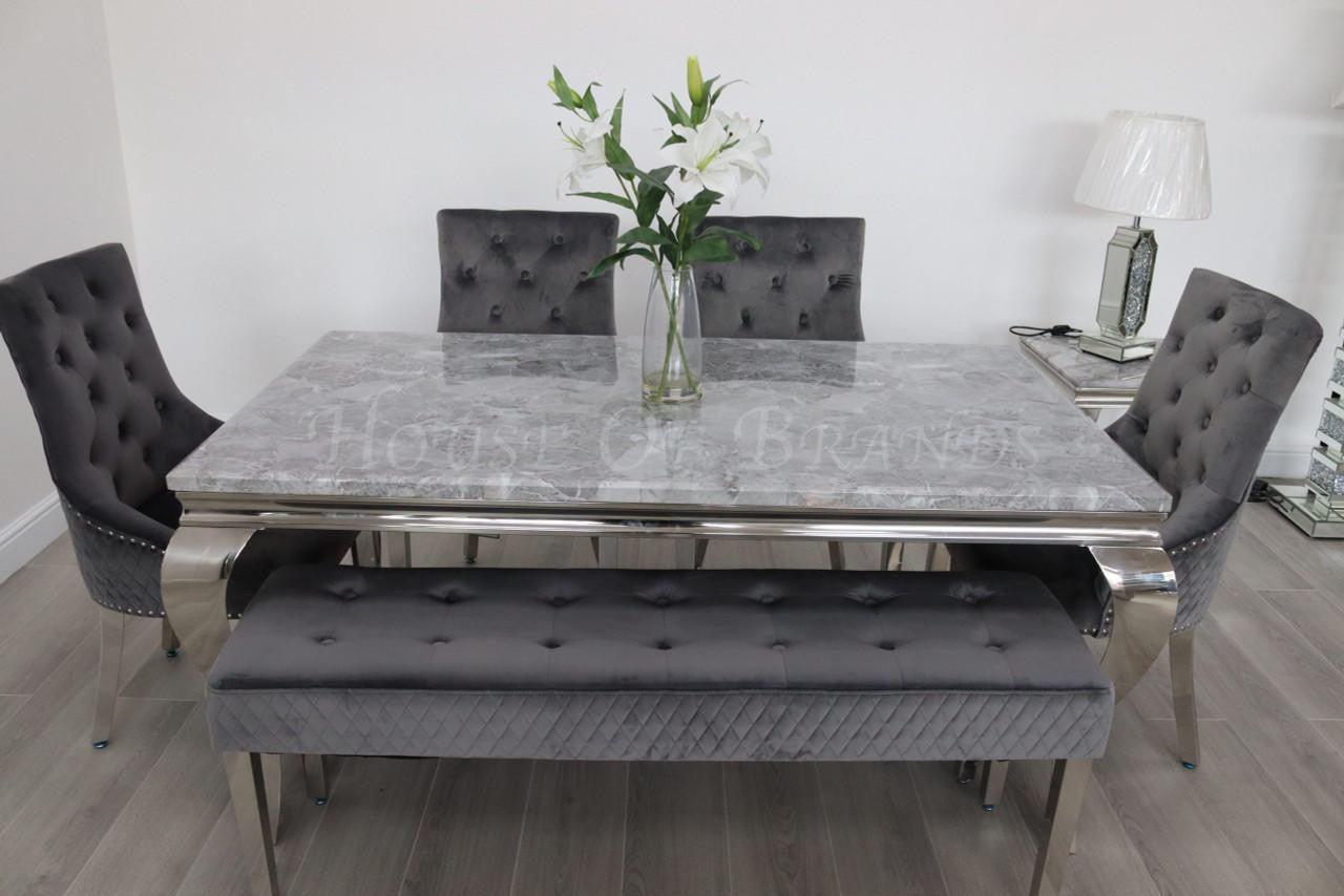 House Of Brands 1.8m Rome and 4 Madrid Chairs And A Madrid Bench