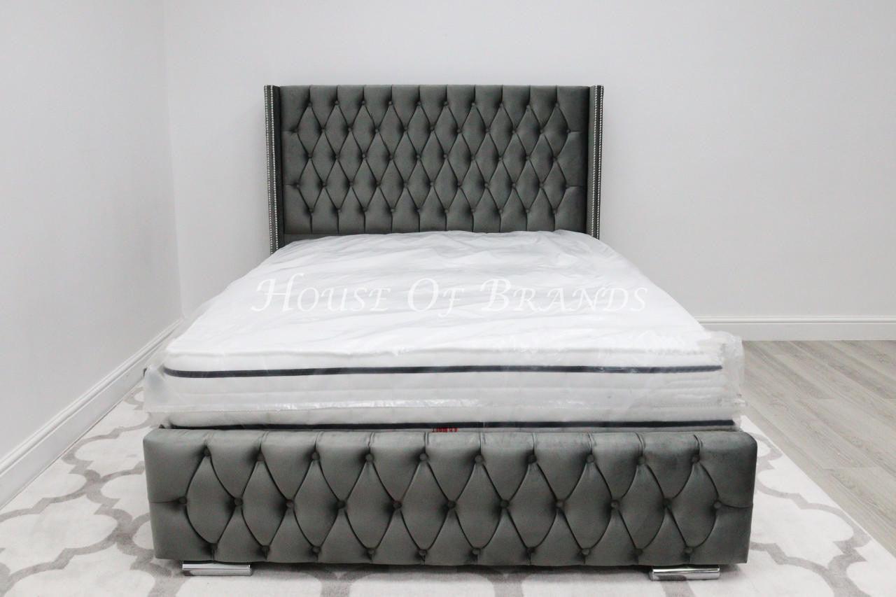 House Of Brands Michigan Winged Ottoman Storage Bed 