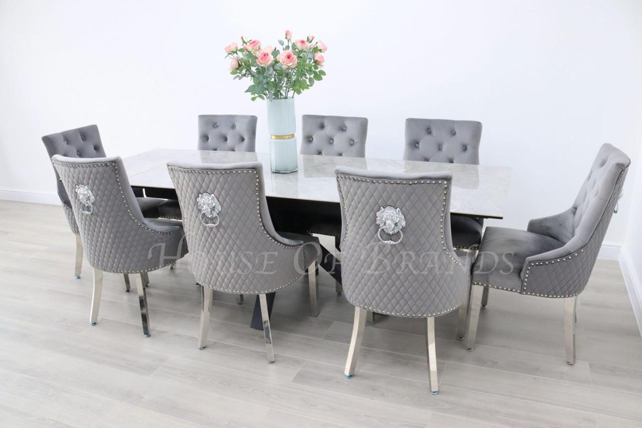 House Of Brands Palermo Table and 8 Madrid Chairs