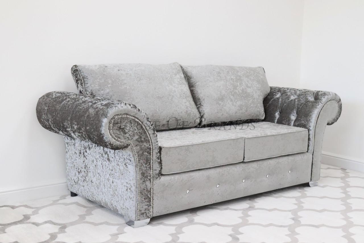 House Of Brands Bella Shimmer Velvet Sofa