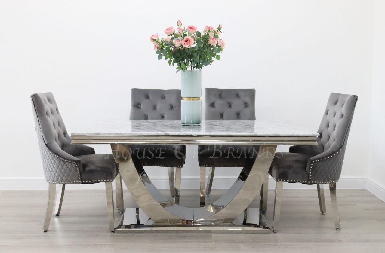 House Of Brands Naples Table and 4 Madrid Chairs