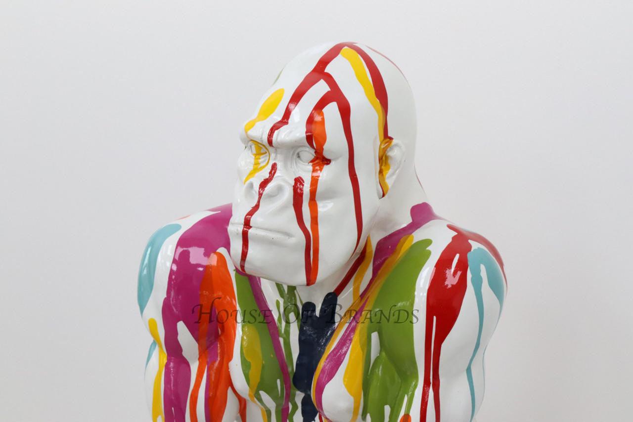 House Of Brands Graffiti Gorilla -White