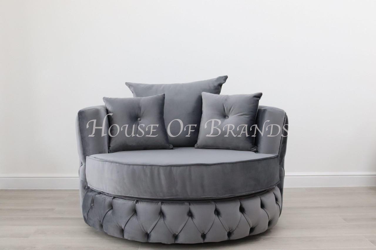 House Of Brands Fully Upholstered Swivel Chair