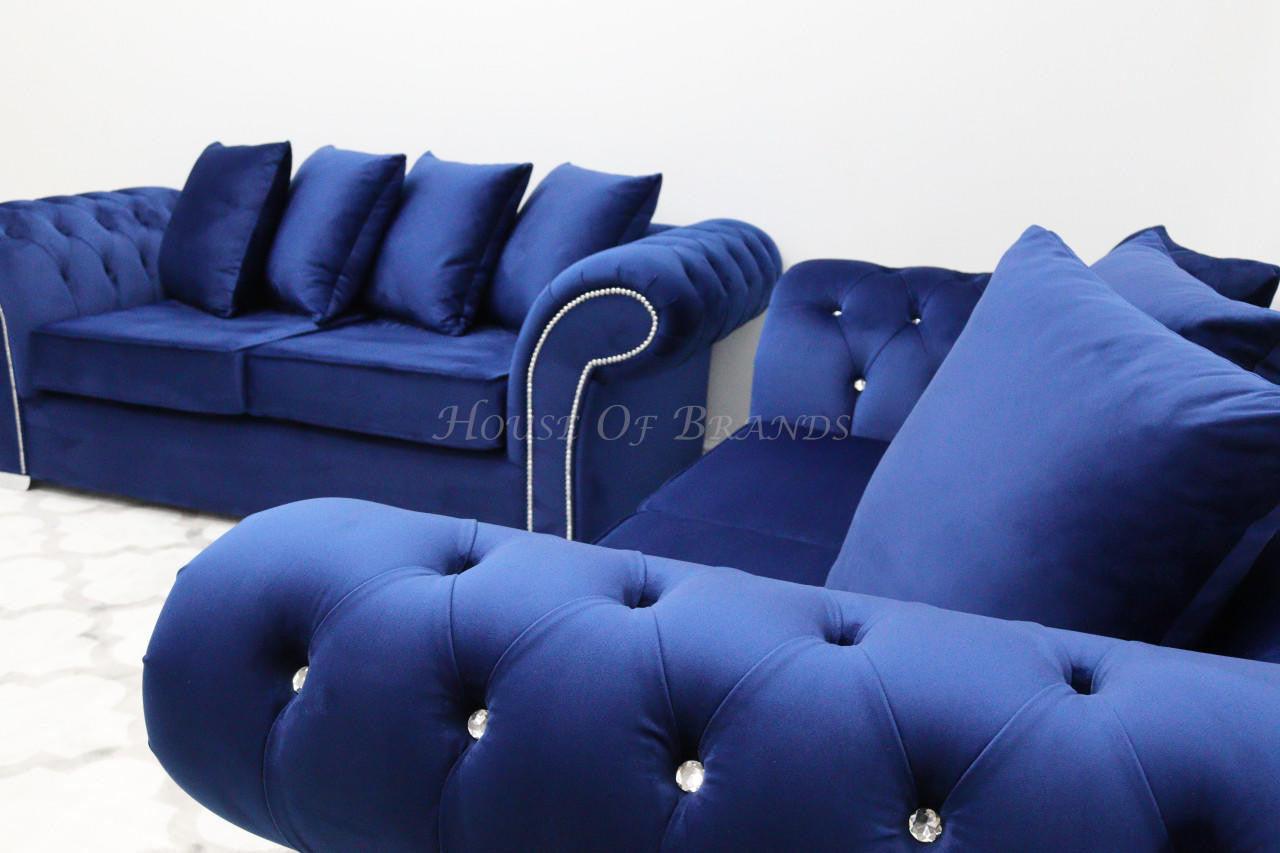 House Of Brands Bella Velvet Sofa 