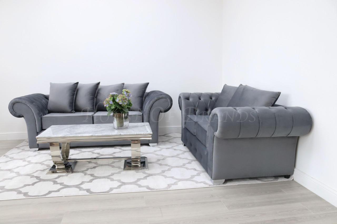 House Of Brands Bella Velvet Sofa