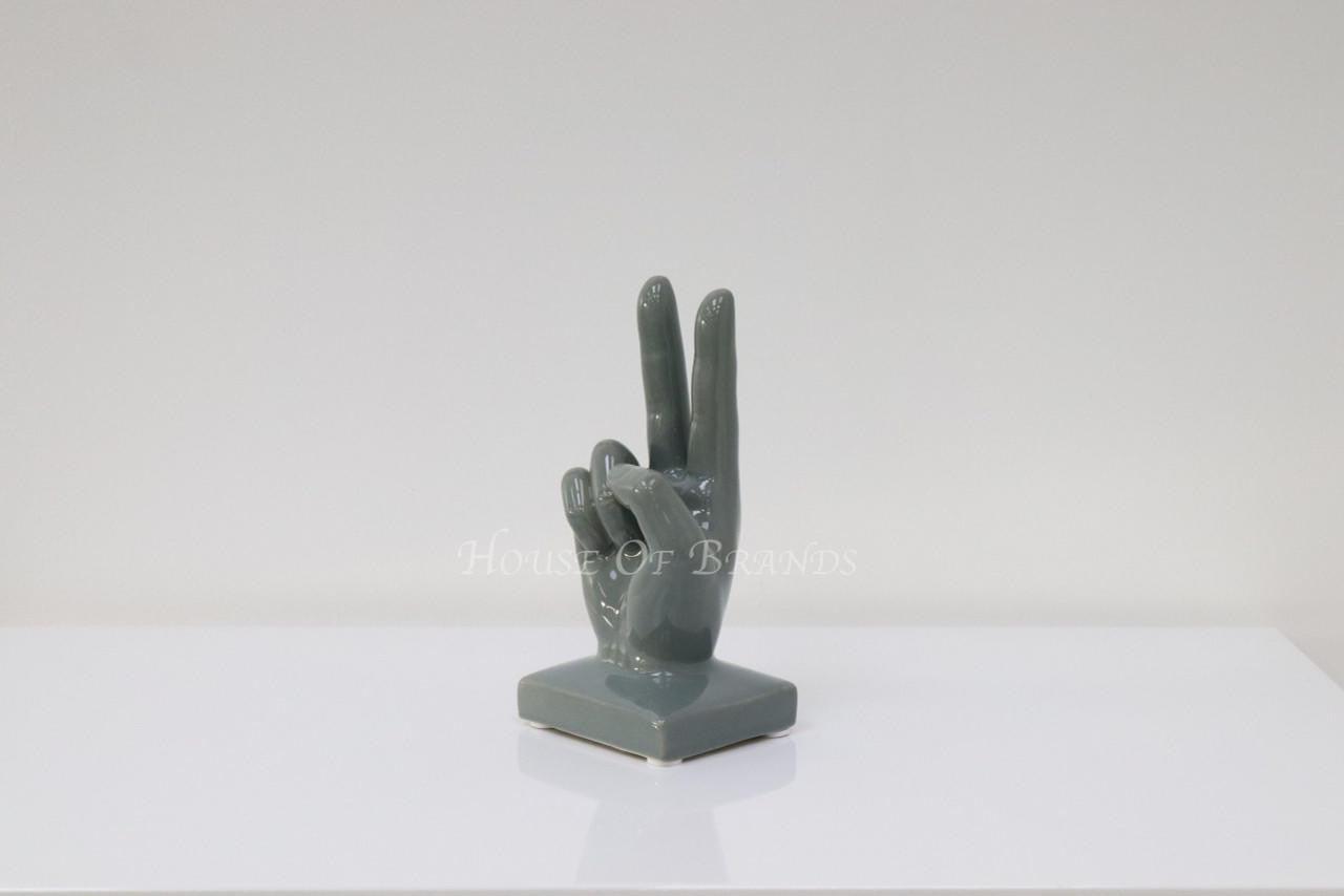 House Of Brands Small Peace Hand -Grey