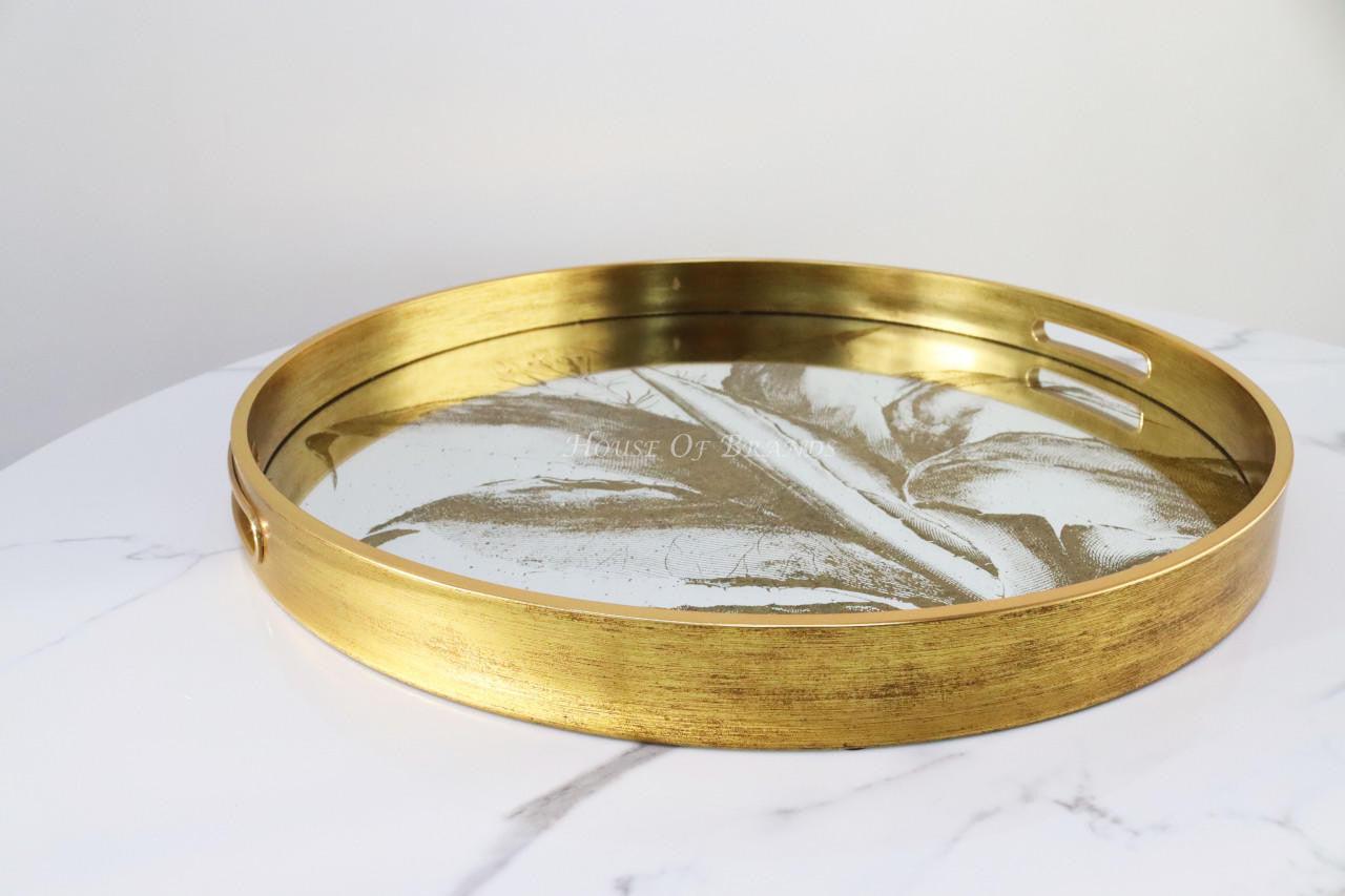 House Of Brands Gold Leaf Tray 