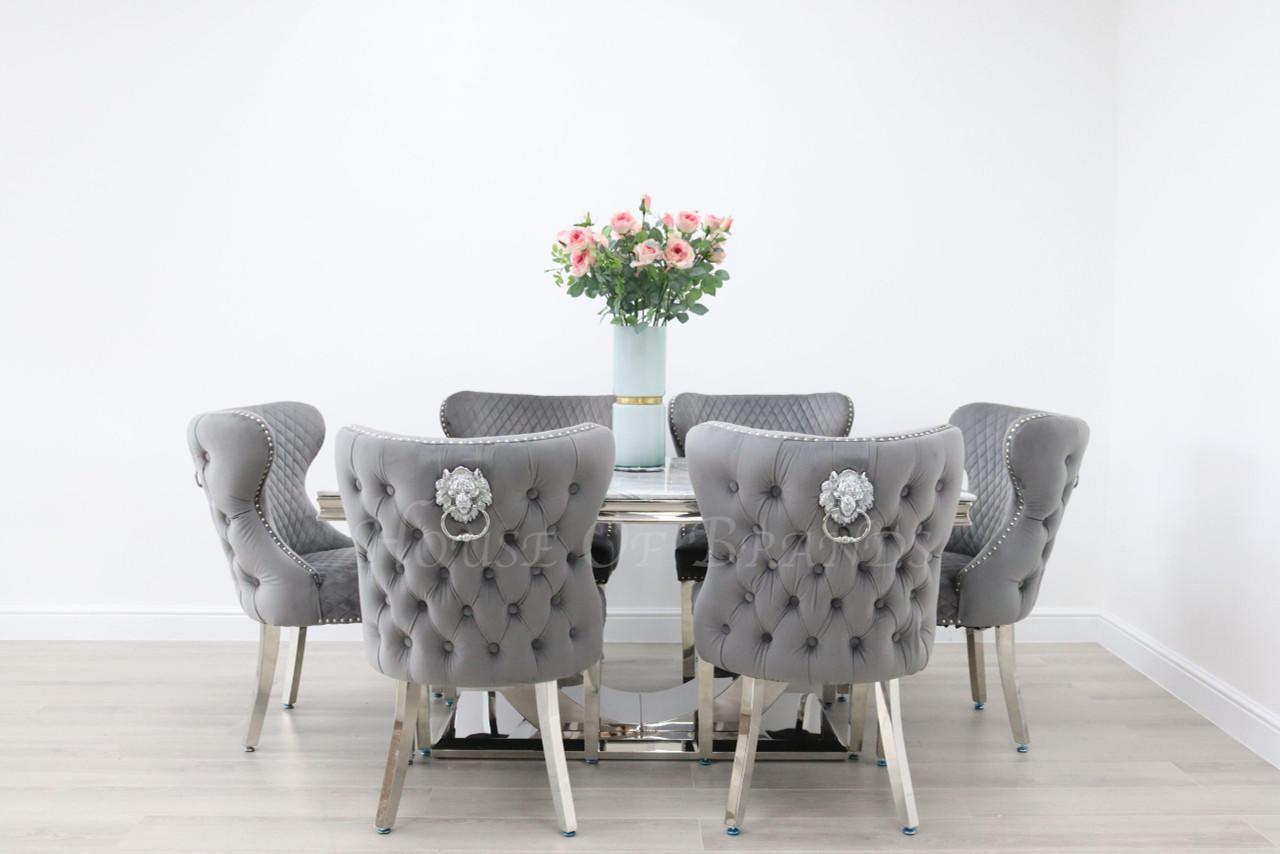 House Of Brands Naples Table andamp; 6 Valencia Chairs