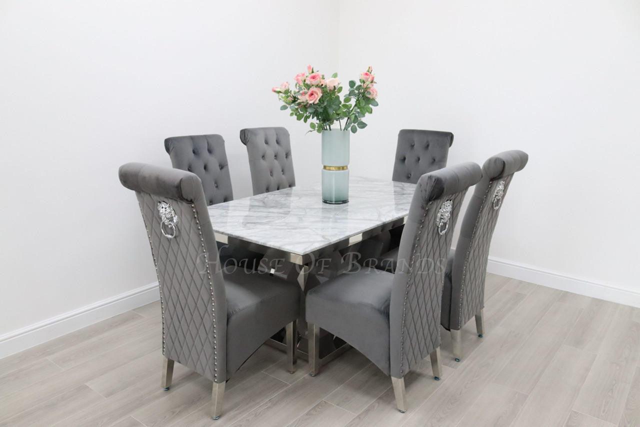 House Of Brands Amalfi Table and 6 Leon Chairs