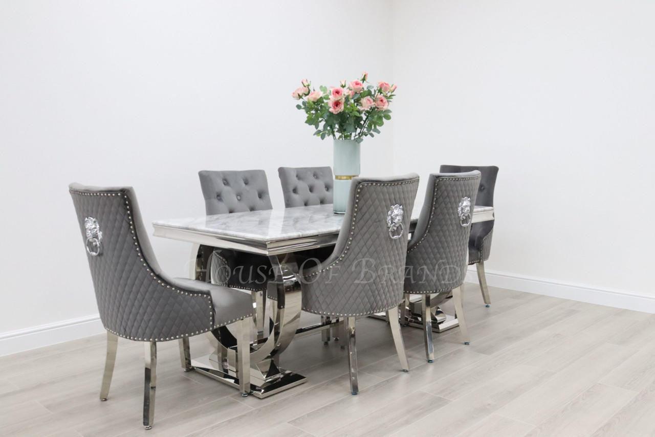 House Of Brands Venice Table and 6 Madrid Chairs
