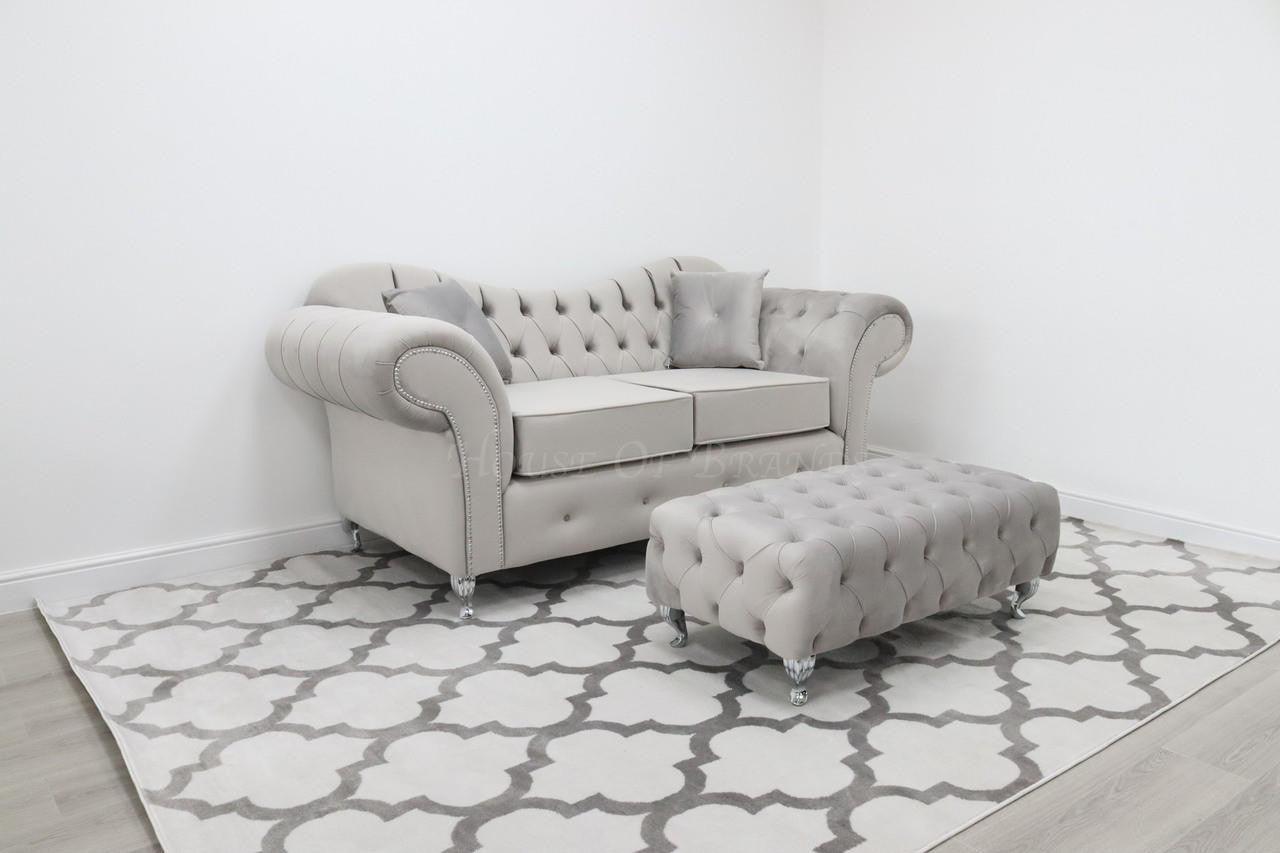 House Of Brands Estelle Cushion Seat Velvet Sofa