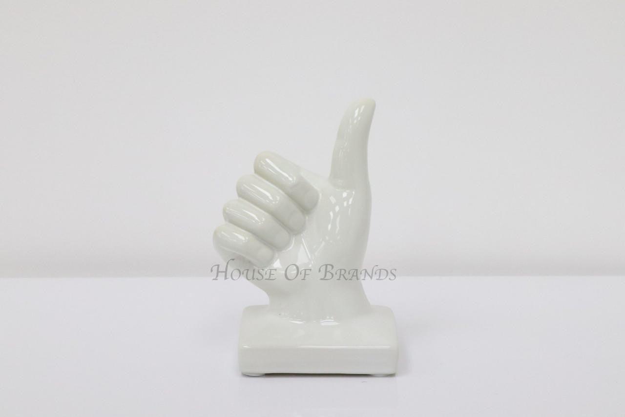 House Of Brands Small Thumbs Up -White