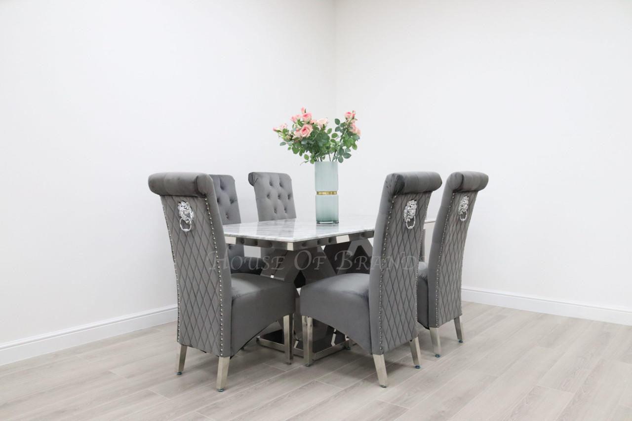 House Of Brands Amalfi Table and 6 Leon Chairs