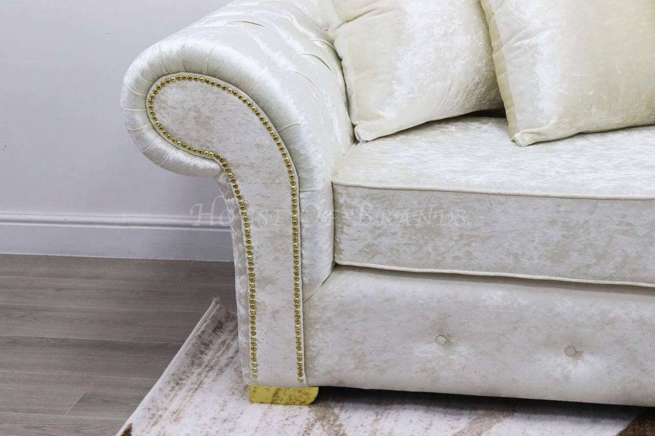 House Of Brands Bella Shimmer Velvet Sofa
