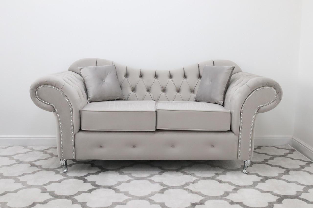 House Of Brands Estelle Cushion Seat Velvet Sofa 