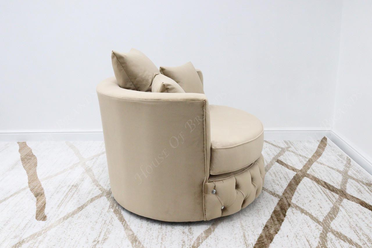 House Of Brands Front Upholstered Swivel Chair
