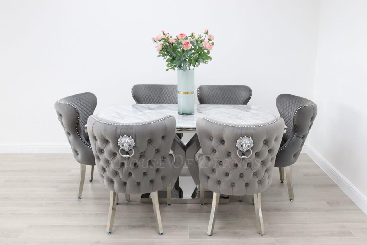 House Of Brands Amalfi Table and 6 Valencia Chairs