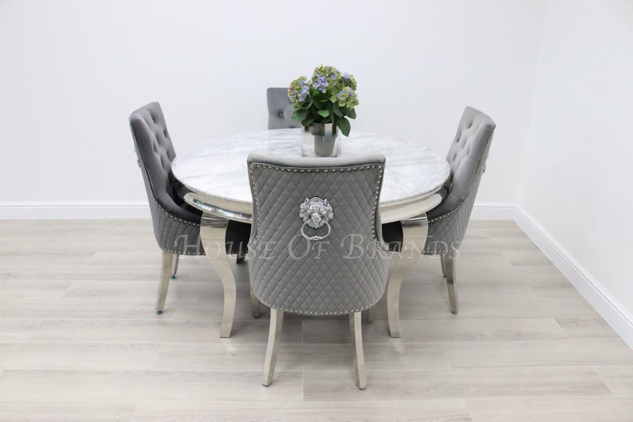 House Of Brands 1.3m Round Rome and 4 Madrid Chairs