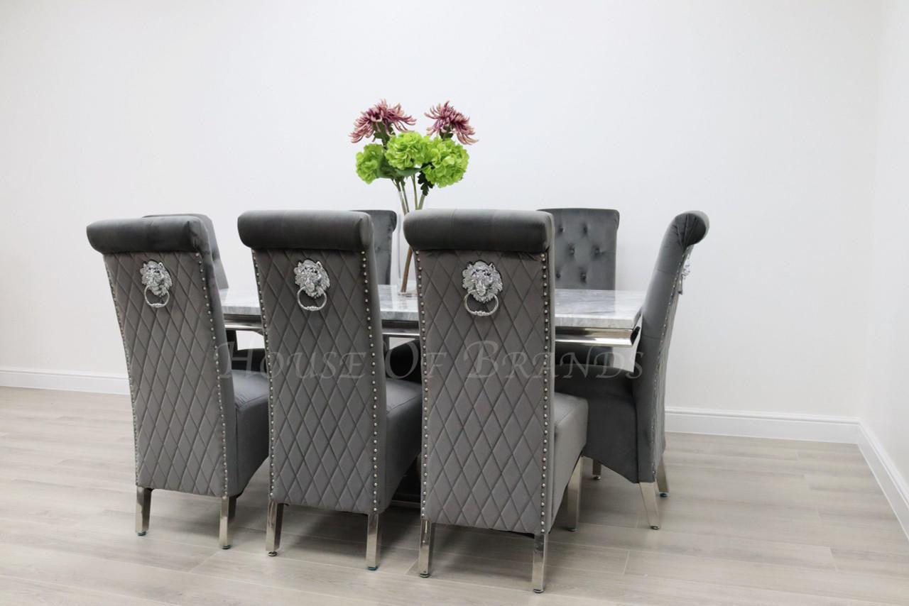 House Of Brands Sicily Table andamp; 8 Leon Chairs