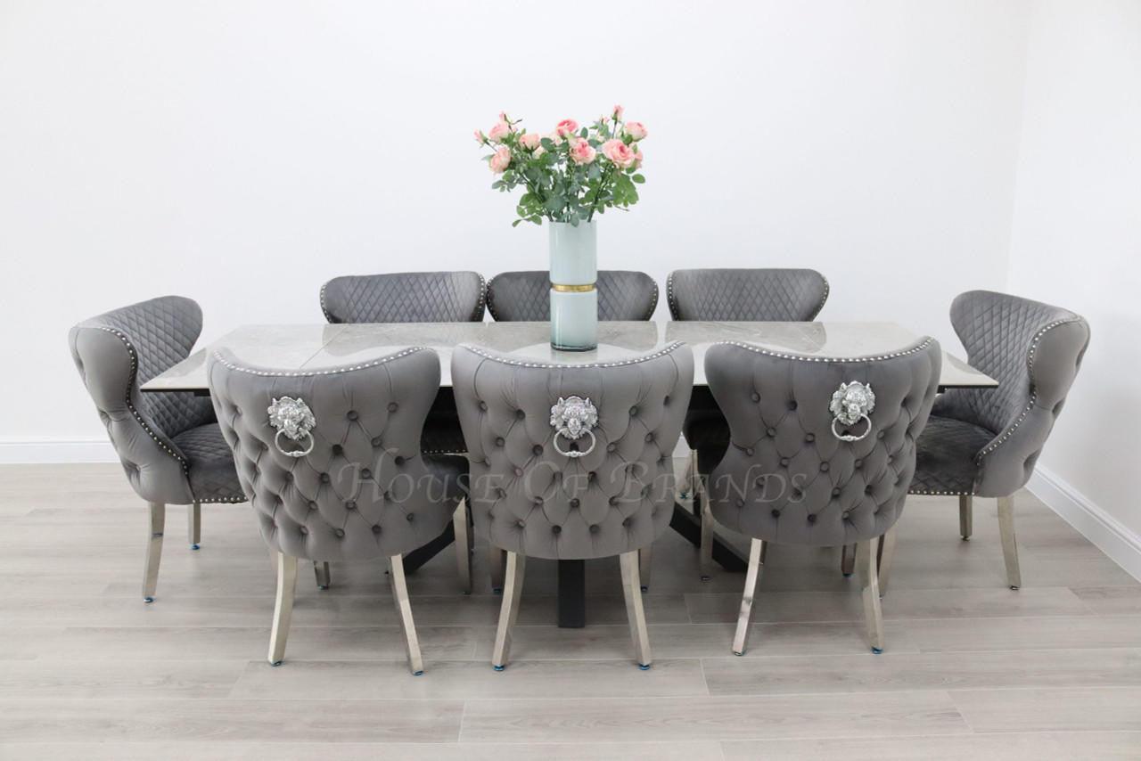 House Of Brands Palermo Table and 8 Valencia Chairs