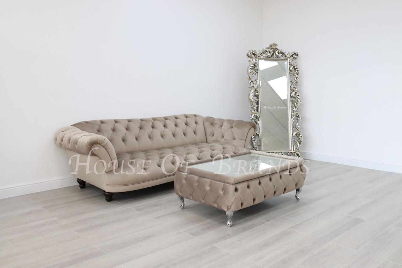 House Of Brands Upholstered Rectangular Coffee Table