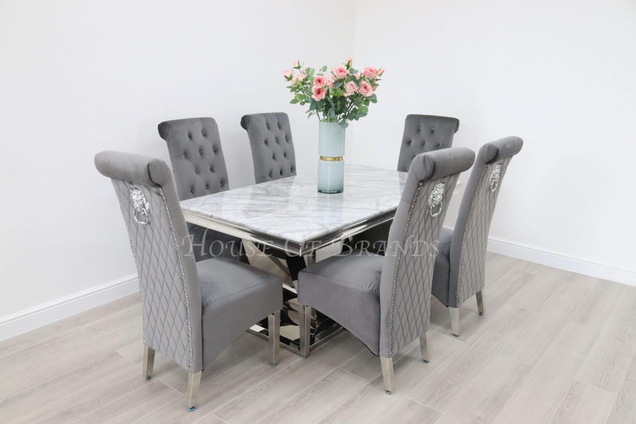 House Of Brands Naples Table and 6 Leon Chairs