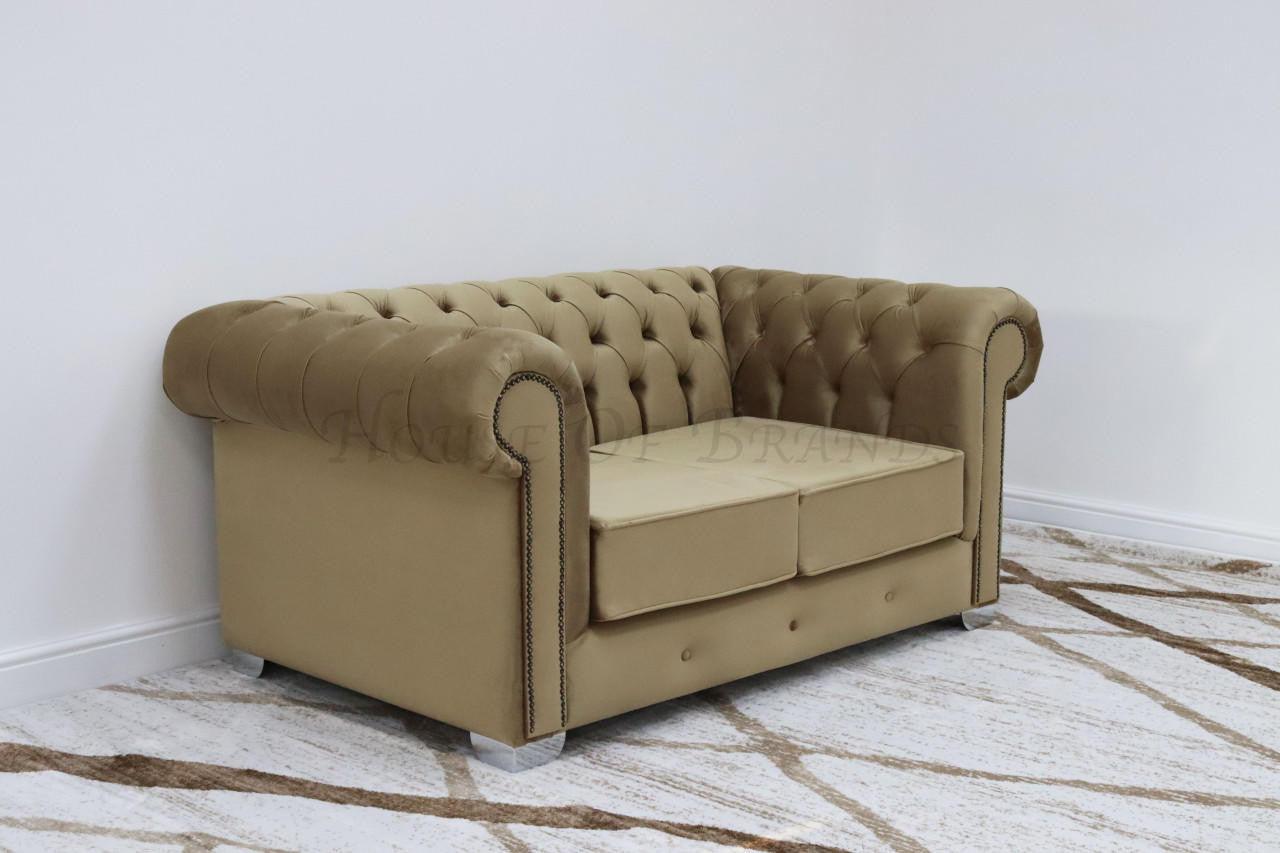 House Of Brands Chesterfield Velvet Sofa