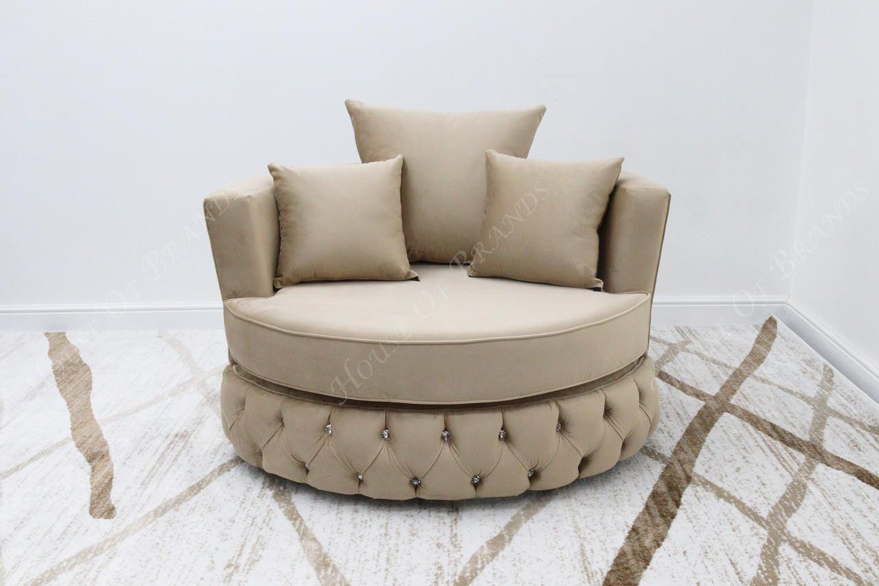 House Of Brands Front Upholstered Swivel Chair