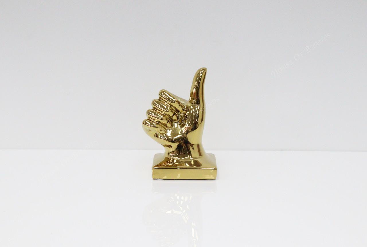 House Of Brands Small Thumbs Up - Gold